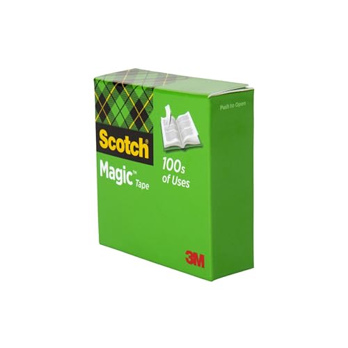 Scotch Magic Tape, Invisible, Home Office Supplies and Back to School Supplies for College and Classrooms, 6 Rolls