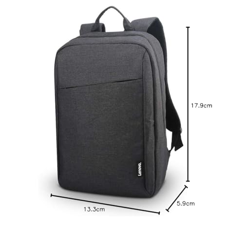 Lenovo Laptop Backpack B210, 15.6-Inch Laptop/Tablet, Durable, Water-Repellent, Lightweight, Clean Design, Sleek for Travel, Business Casual or College, GX40Q17225, Black
