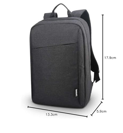 Lenovo Laptop Backpack B210, 15.6-Inch Laptop/Tablet, Durable, Water-Repellent, Lightweight, Clean Design, Sleek for Travel, Business Casual or College, GX40Q17225, Black