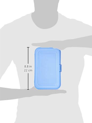 Plastic Pencil Box | Pack of 4 | Multi- color | Solid