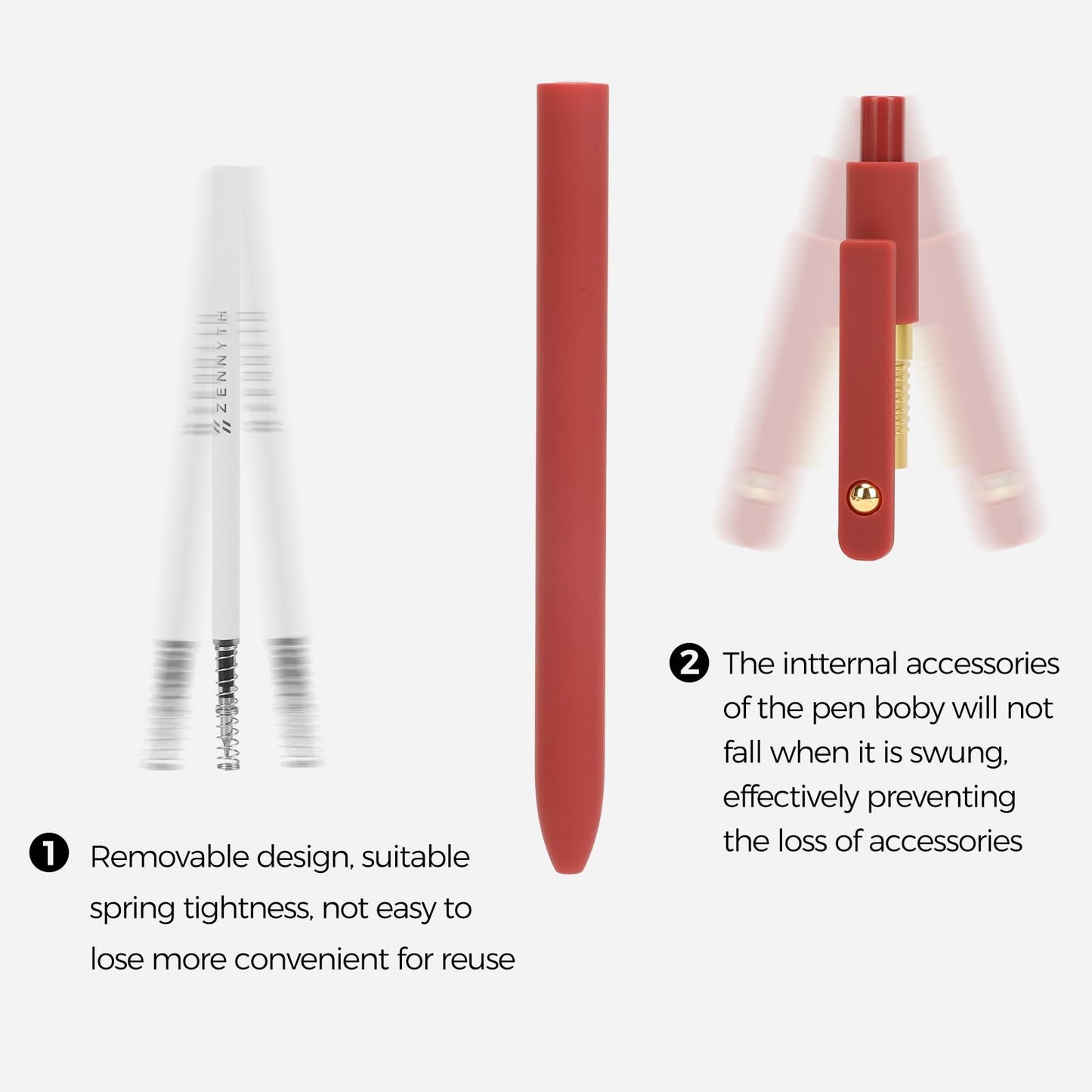 Ddaowanx Gel Pens, 6 Pcs 0.5mm Quick Dry Black Ink Pens Fine Point Smooth Writing Pens, Office Desk Accessories for Women(6 Pcs Vintage-Black Ink)