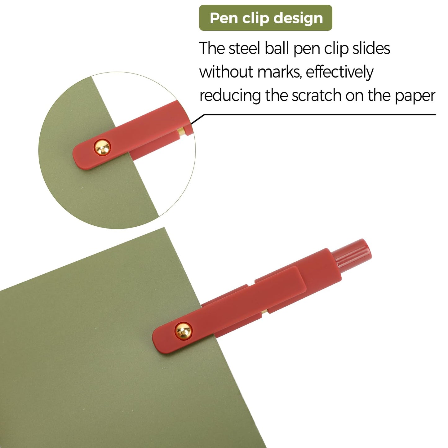 Ddaowanx Gel Pens, 12 Pcs 0.5mm Quick Dry Black Ink Pens Fine Point Smooth Writing Pens, Cute Office School Supplies Gifts for Women (12 Pcs Vintage-Black Ink)