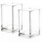 Acrylic Pencil Pen Holder Cup | Transparent Desk  Organizer | 2 PCS | 2.6x 2.6x 4 inches