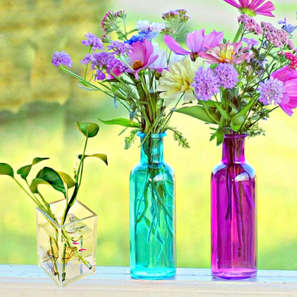 Acrylic Pencil Pen Holder Cup | Transparent Desk  Organizer | 2 PCS | 2.6x 2.6x 4 inches