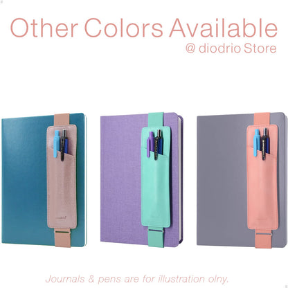 Adjustable Elastic Band Pen Holder | PU Leather |Detachable | Mint