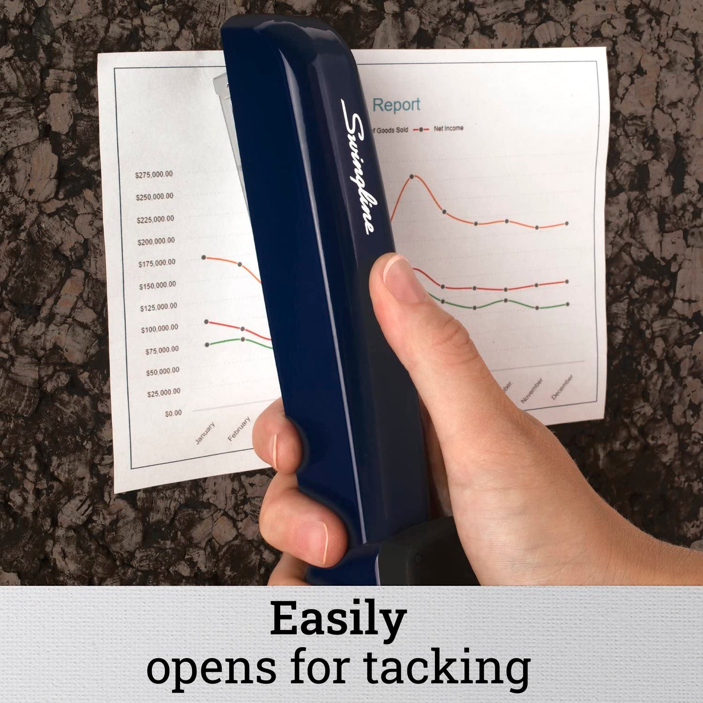 Swingline Stapler, 30 Sheet Capacity, 747 Business Stapler, Jam Free, Metal, Royal Blue (74729)