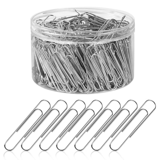 Silver Paperclips | Large - 1.3 Inch Jumbo Paper Clips | 700 Pcs