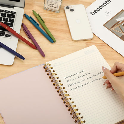 Ddaowanx Gel Pens, 12 Pcs 0.5mm Quick Dry Black Ink Pens Fine Point Smooth Writing Pens, Cute Office School Supplies Gifts for Women (12 Pcs Vintage-Black Ink)