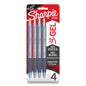 Sharpie S-Gel, Gel Pens, Medium Point (0.7mm), Frost Blue Body, Black Gel Ink Pens, 4 Count