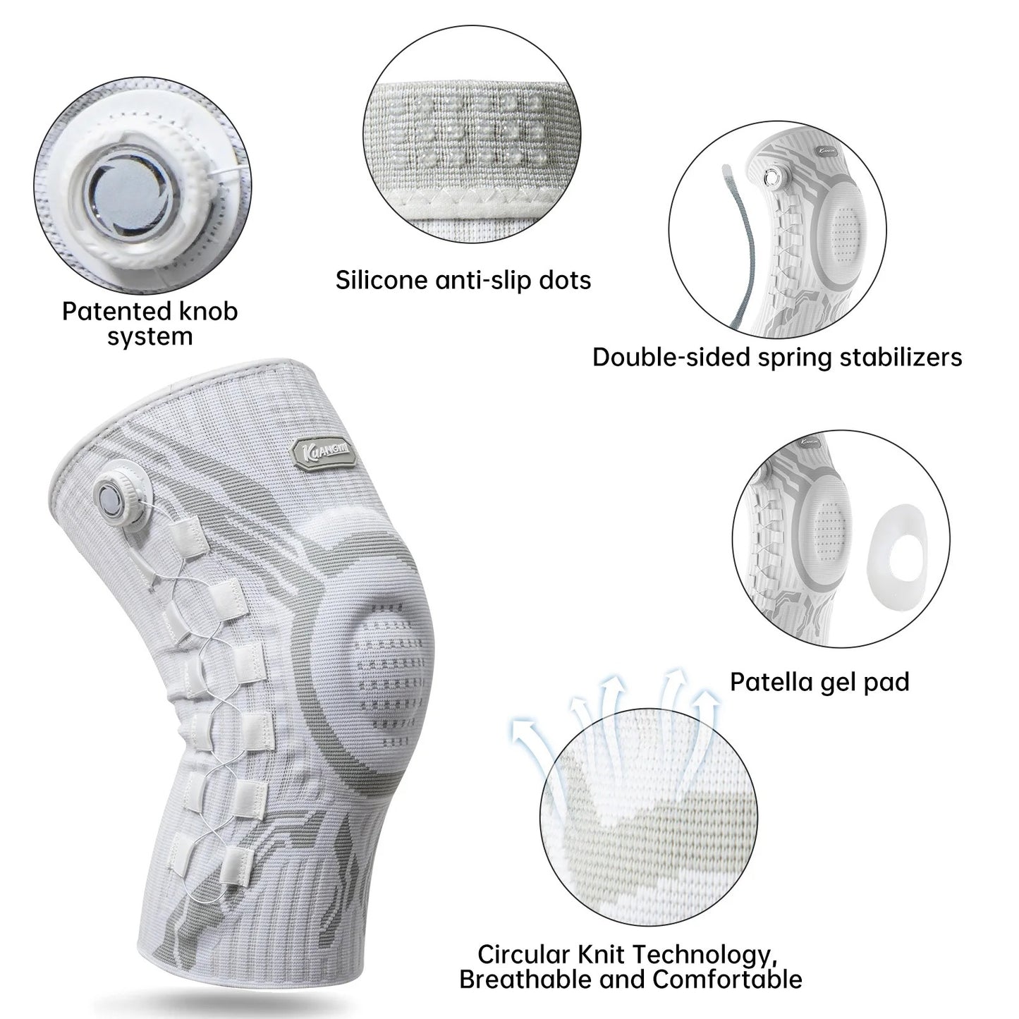 Professional Knee Brace Support for Pain Relief, Joint Recovery and Sports