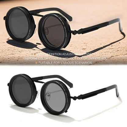 New ND2-400 Adjustable Dimming Glasses ND Filter UV400 Fishing Sunglasses 9 Level Sun Glasses Driving