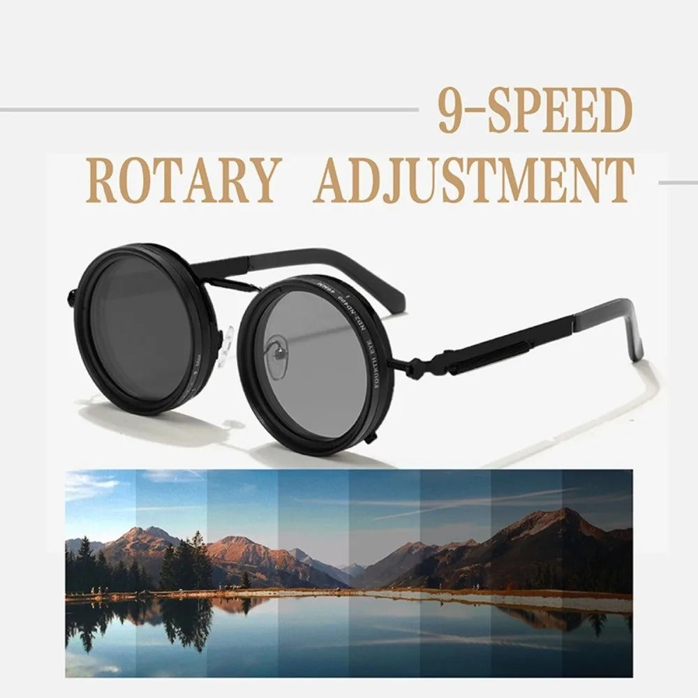 New ND2-400 Adjustable Dimming Glasses ND Filter UV400 Fishing Sunglasses 9 Level Sun Glasses Driving