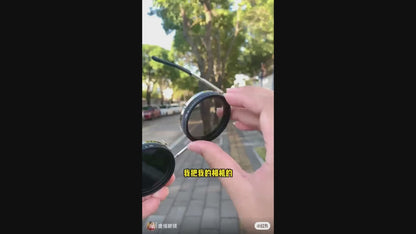 ND9 adjustable dimming sunglasses Retro Punk round men's outdoor fishing UV400 polarized driving sunglasses